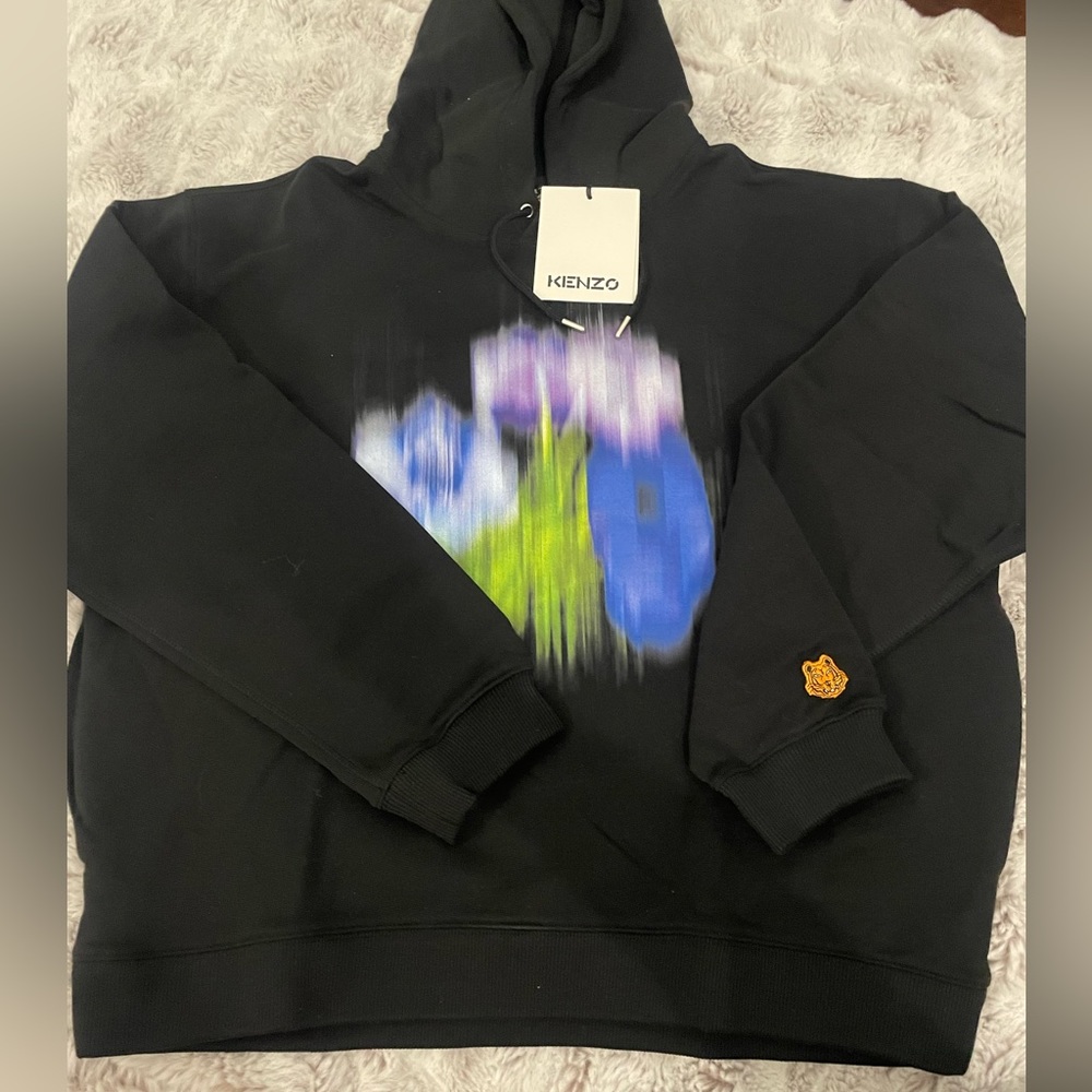 kenzo Rare Seasonal Graphic Hoodie Sz M NWT - Picture 7 of 10